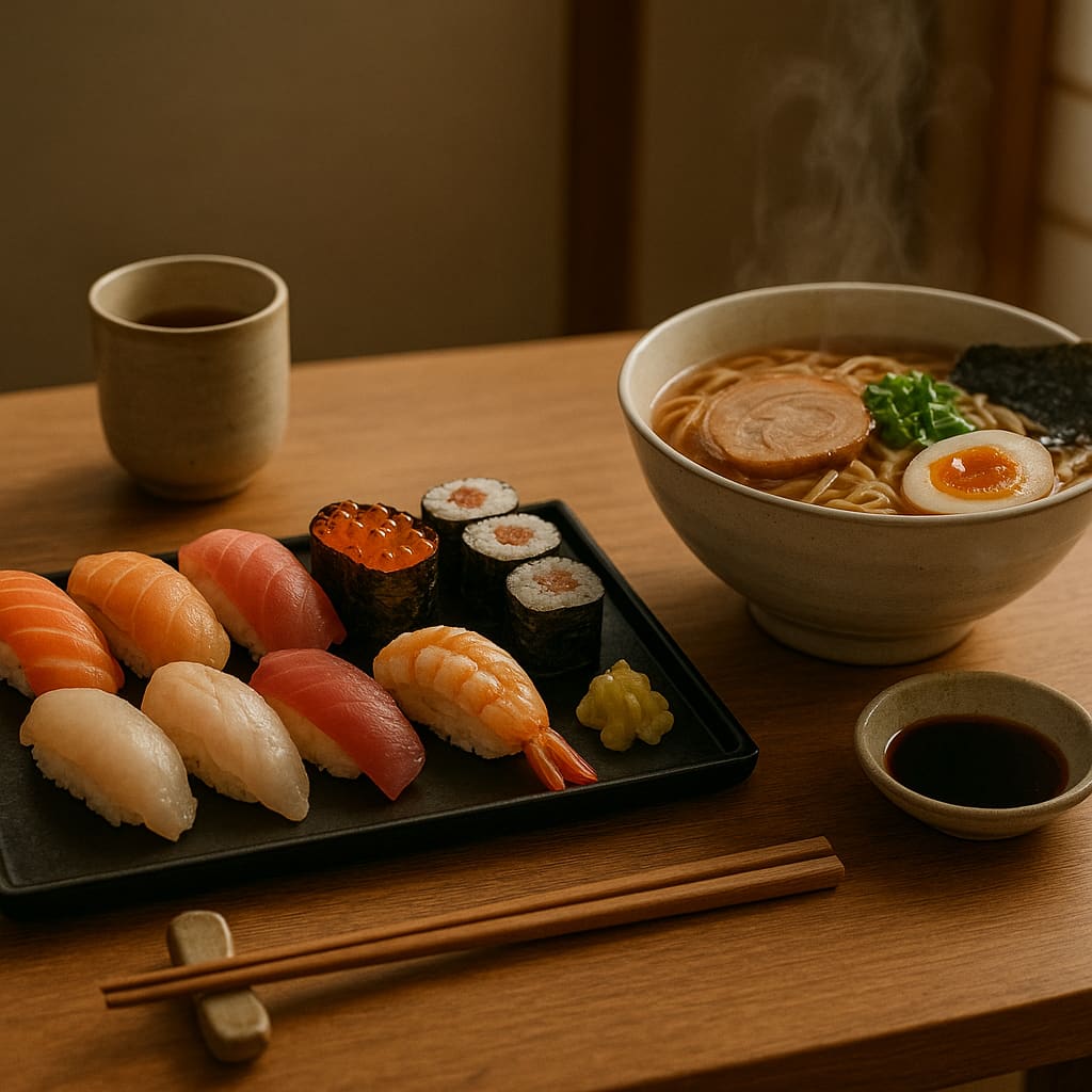 Sushi und Ramen